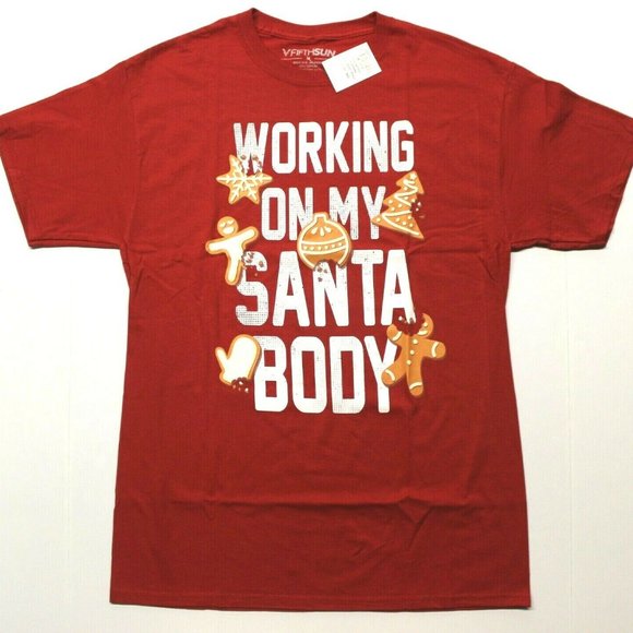 Fifth Sun Other - Working On My Santa Body Gingerbread Tee - M